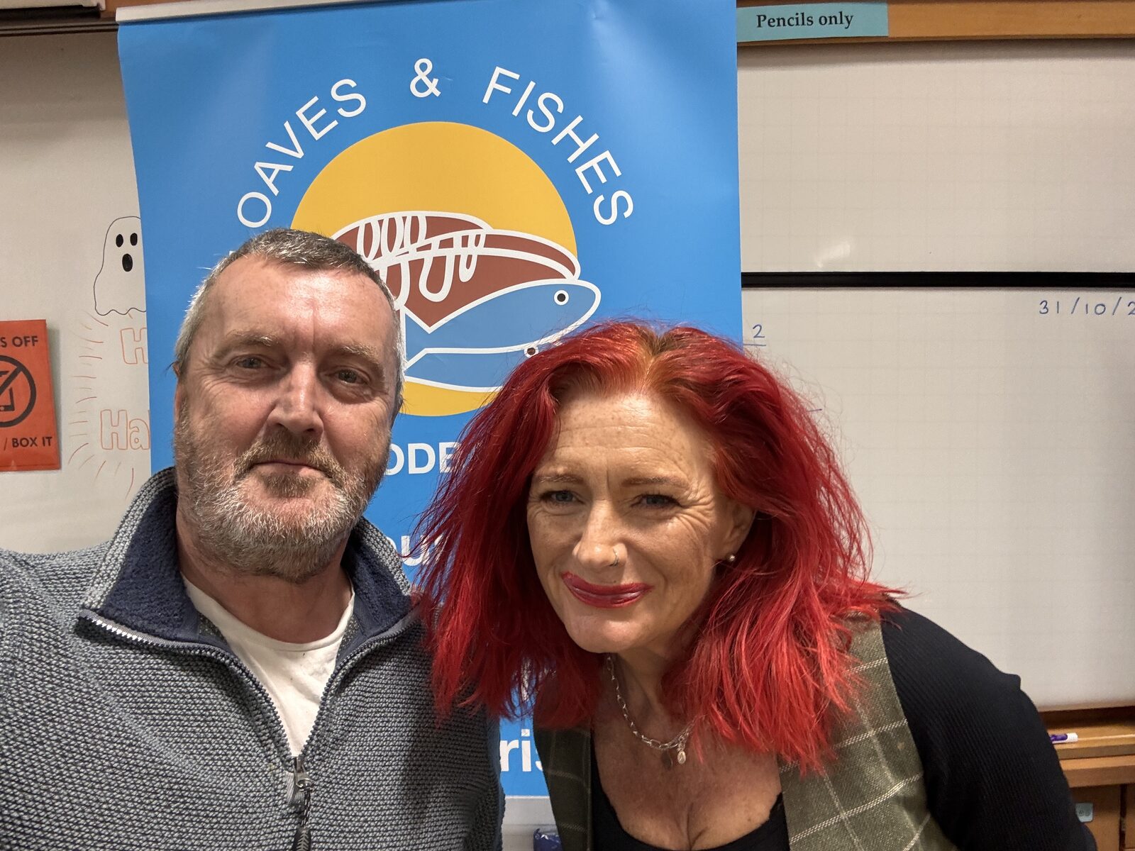 Lesley and Les at Avondale Radio