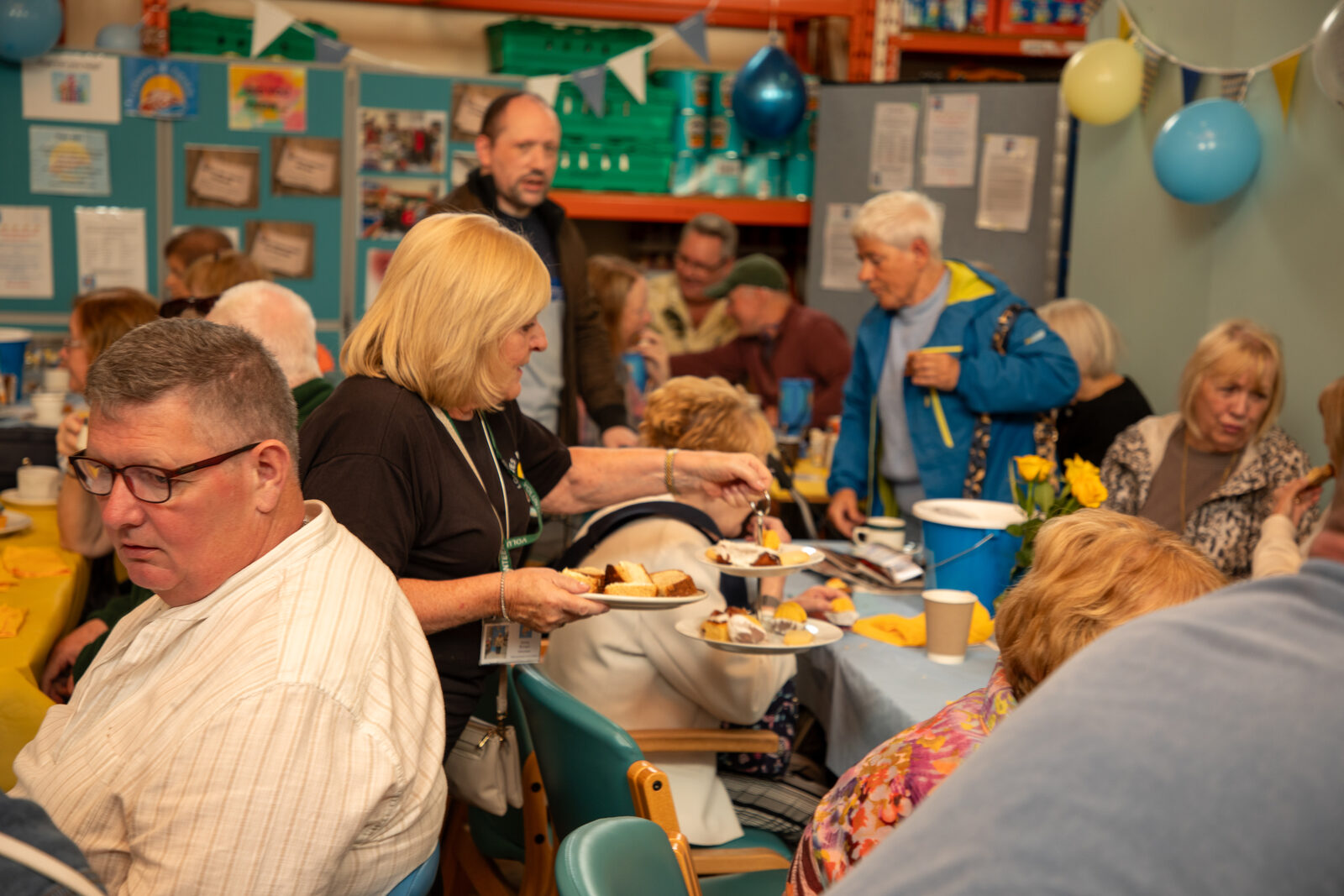 Volunteers at work
